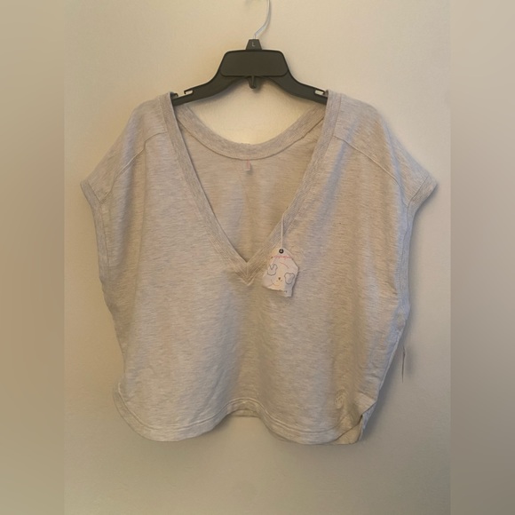 FP Movement by Free People Tops - FP Movement by Free People oatmeal heather top